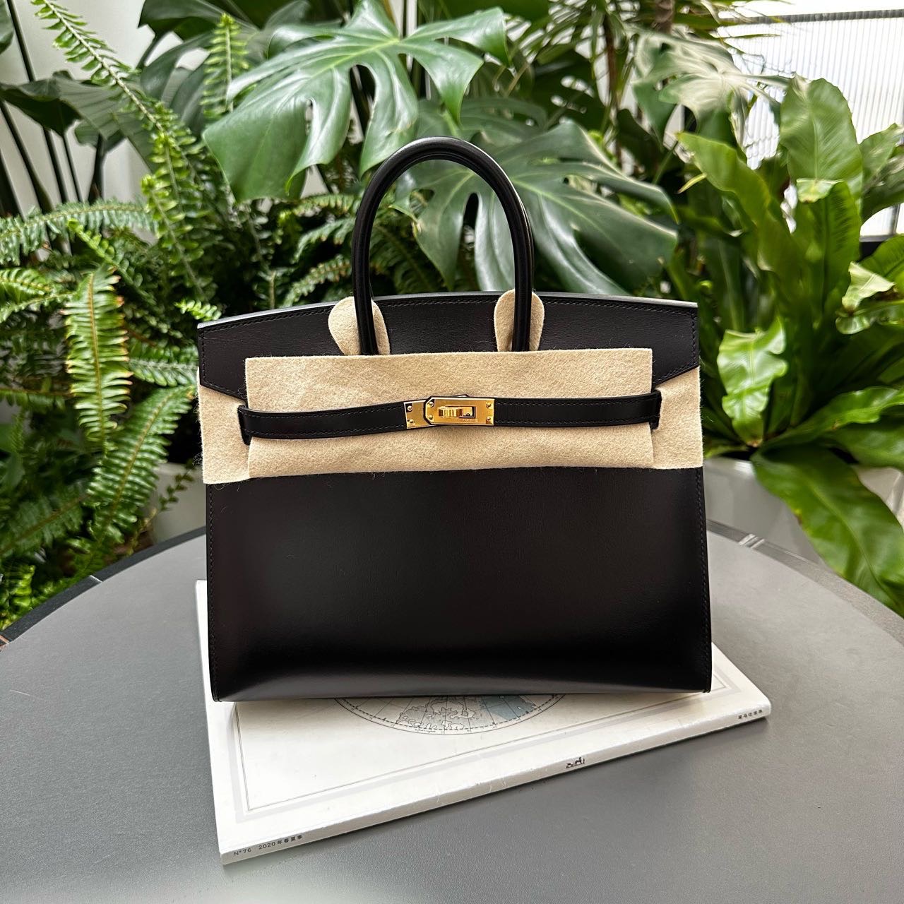 Hermes 爱马仕黑金birkin25/BK25 box皮 U刻 全套 缩略图