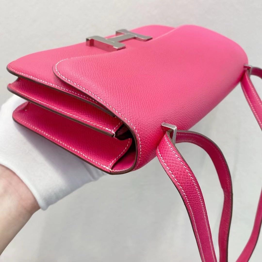 Hermes 爱马仕 Constance 26 elan E5 糖果粉 银扣  康康  epsom皮 银扣  比普通康康容量更好  超级少见！   框Q刻！ 缩略图