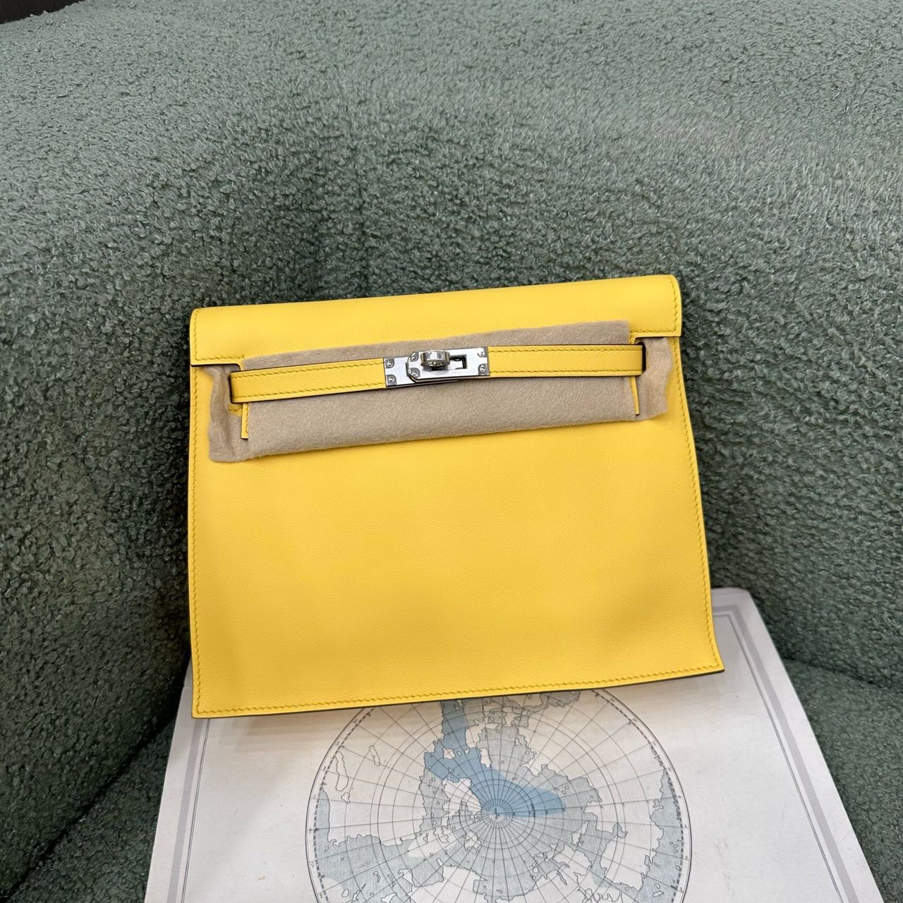 Hermes 爱马仕 T2芒果黄Kelly danse银扣 swift皮 K刻 全套26年3月票 缩略图