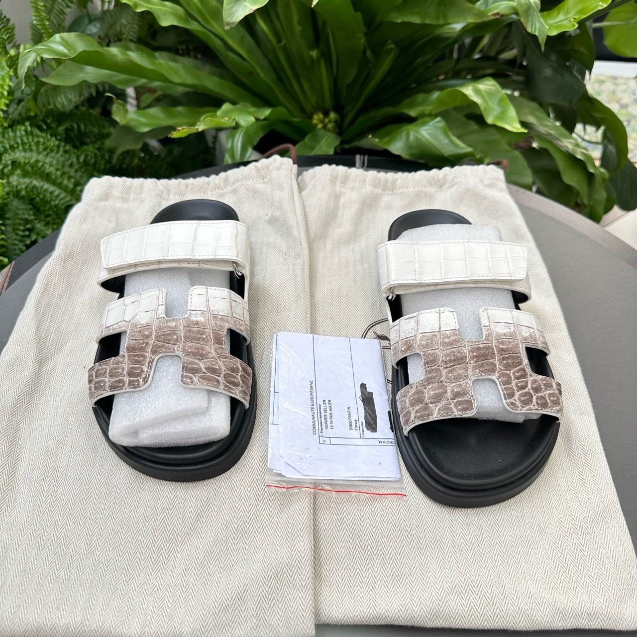 Hermes 喜马拉雅二舅凉拖鞋 37码 带尘袋证书