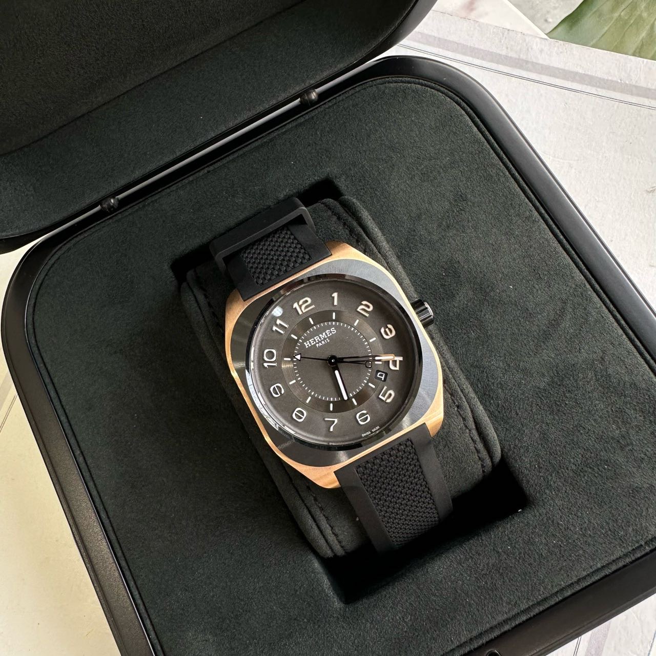 Hermes 机械腕表 带保卡盒子