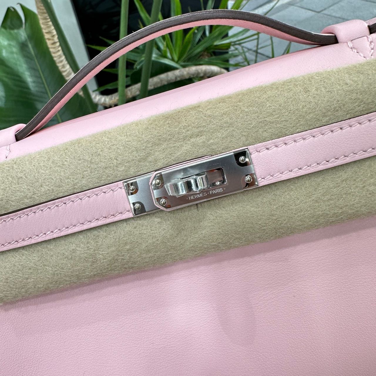 Hermes 爱马仕 3Q樱花粉mini Kelly一代 银扣 swift皮 K刻 全套 缩略图