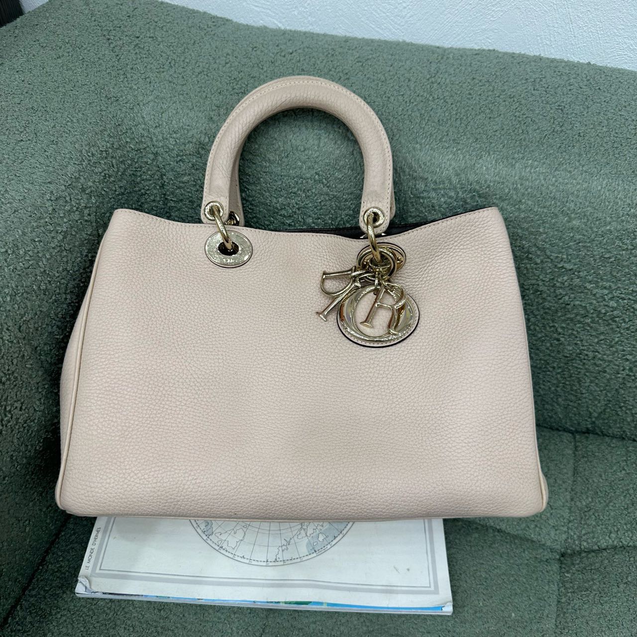 A级 Dior 迪奥 裸粉色vip手提斜挎包 13年