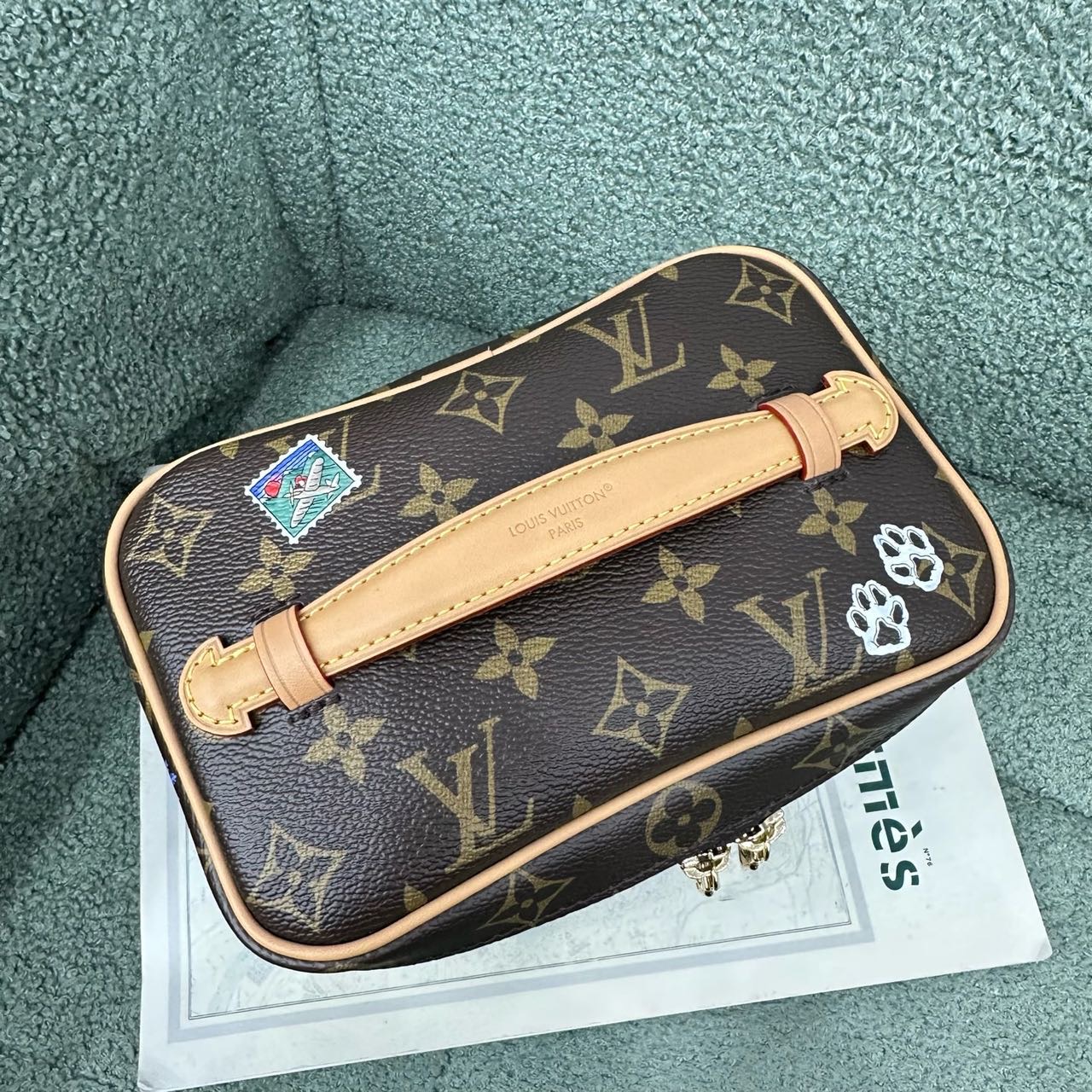S级 LV 路易威登 老花圣诞限量盒子包/化妆包 芯片款 缩略图