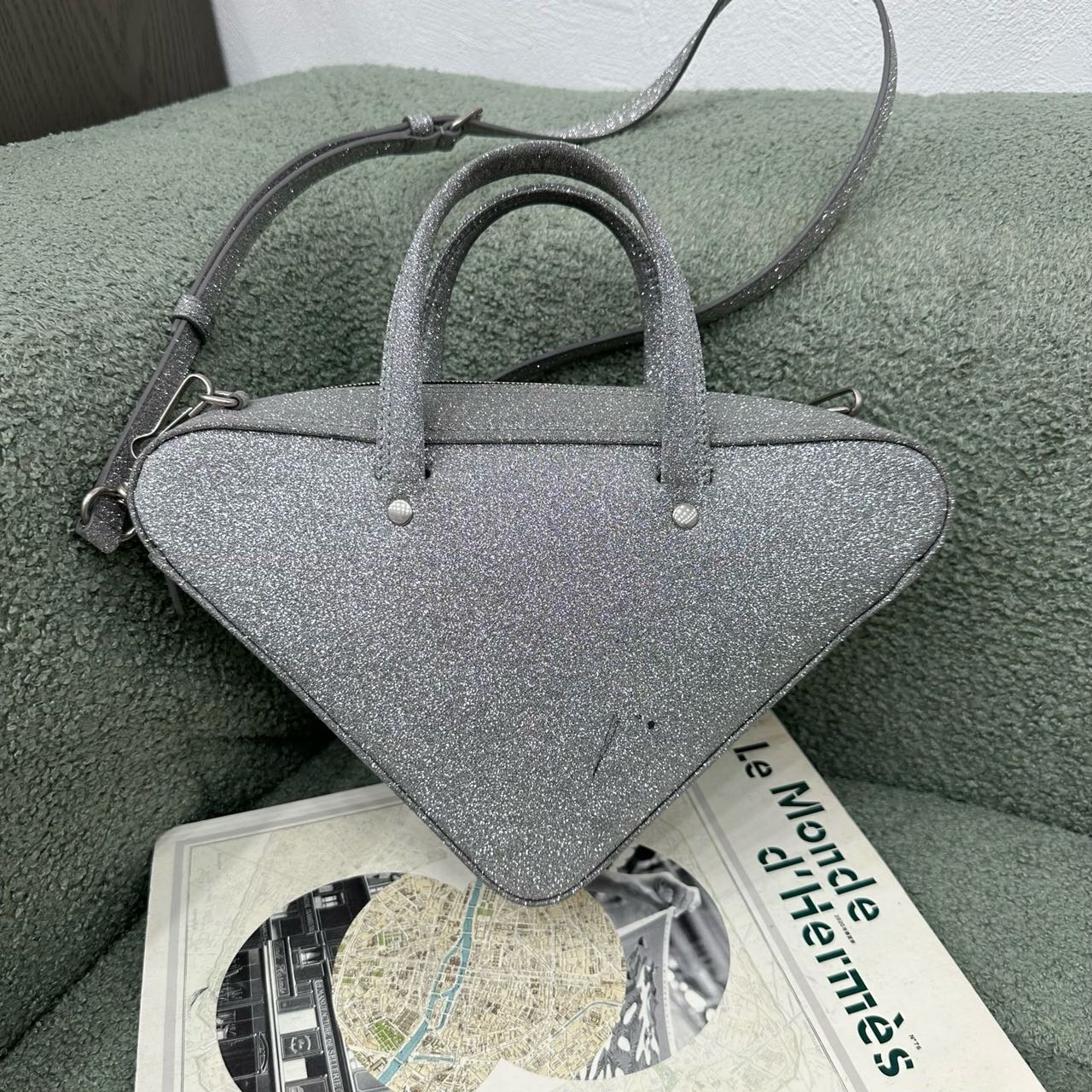 A级 巴黎世家 Balenciaga亮片单肩斜挎包 缩略图