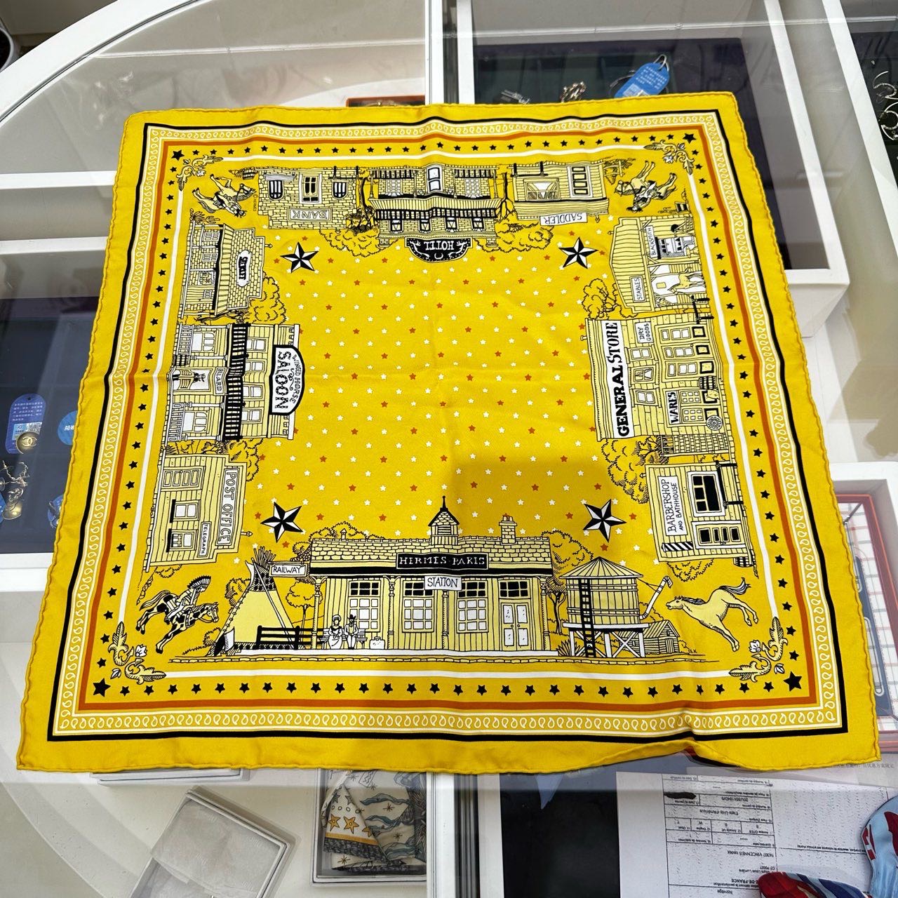 A级 Hermes 100%真丝丝巾 55*55cm