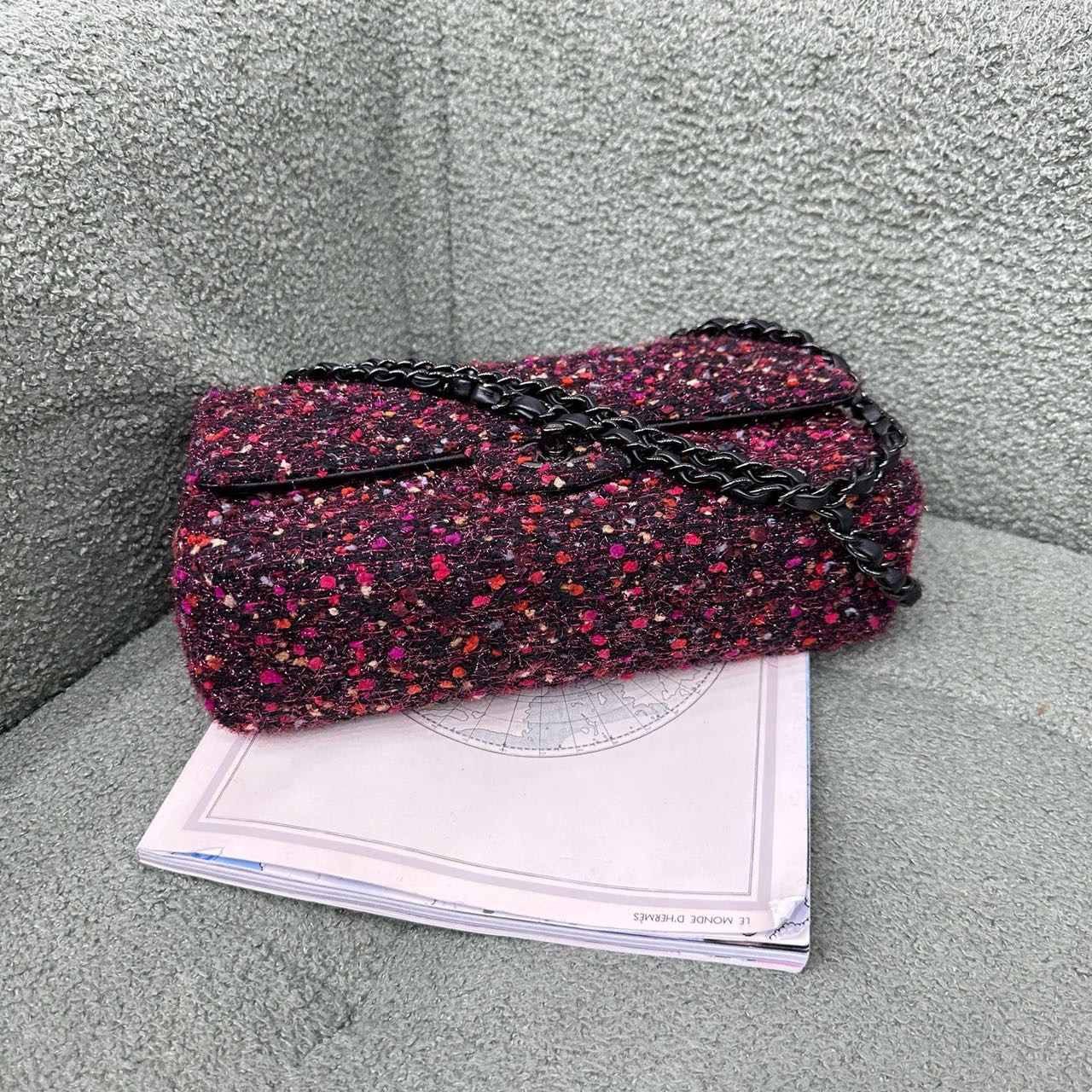 A级 Chanel 香奈儿 毛呢cf 中号 26开 缩略图