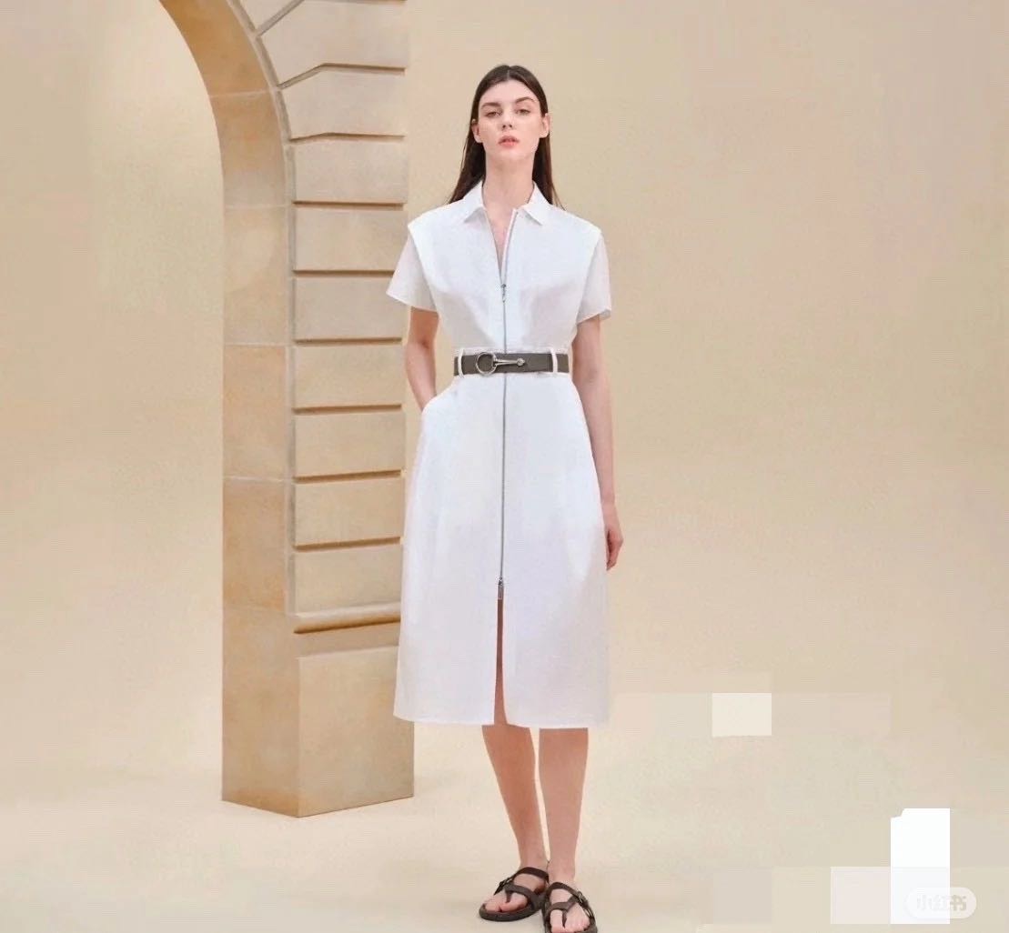 N级 Hermes 100%纯棉连衣外套 34码