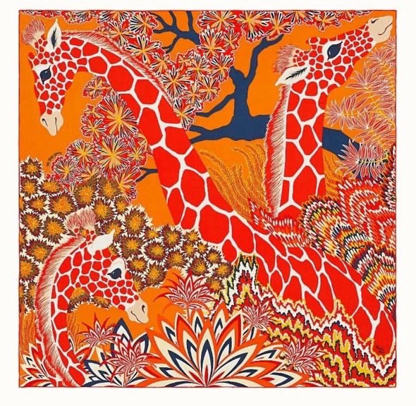 N级 Hermes 羊绒加丝“美慧三女神”140厘米丝巾围巾 披肩  爆款图案  
 带盒 可送人