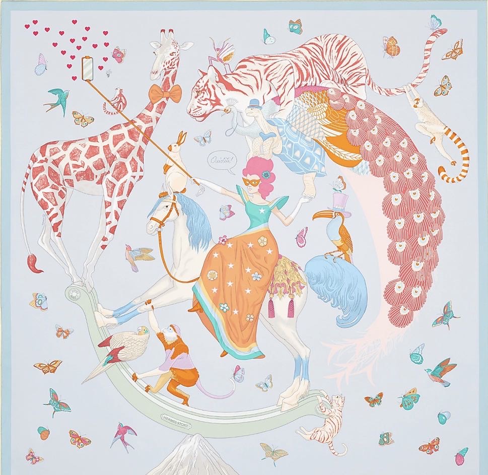 N级 现货  Hermes  90×90丝巾   带盒子  配货美价 动态分享