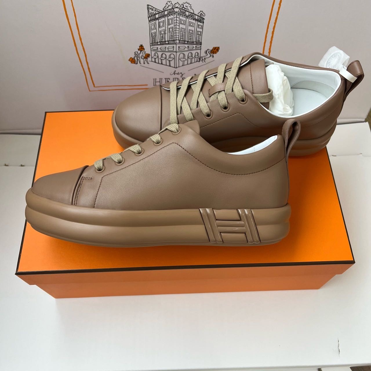Hermes 爱马仕全皮运动鞋 37码 缩略图