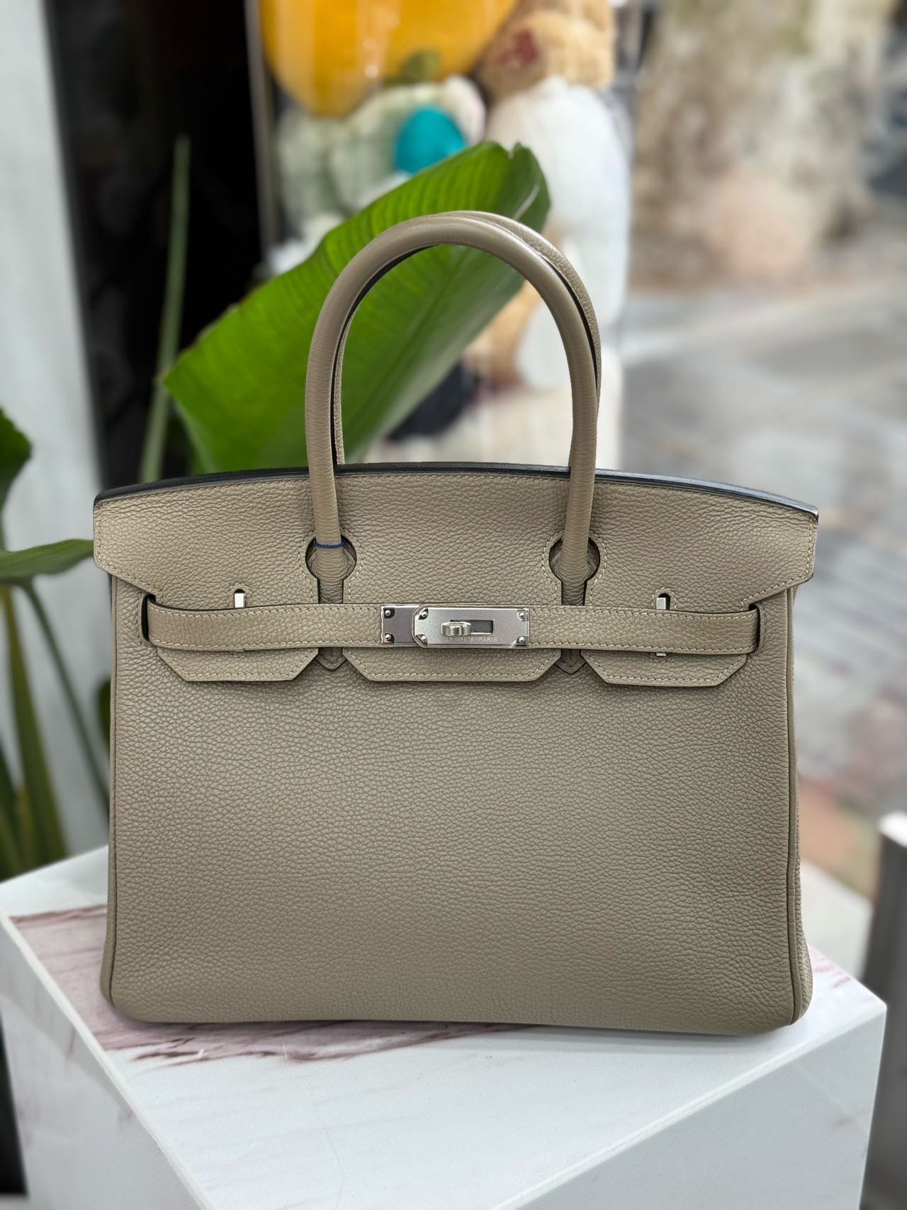 Hermes 爱马仕Birkin30/bk 30 斑鸠灰 框N刻 togo