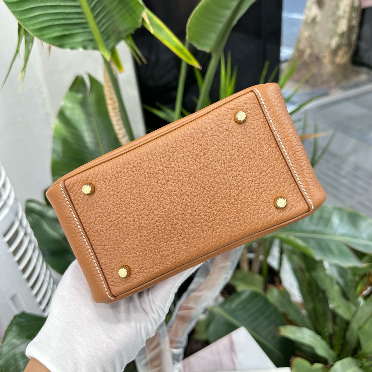 N级 Hermes 爱马仕金棕mini Lindy二代 金扣 TC皮 K刻 全套 缩略图