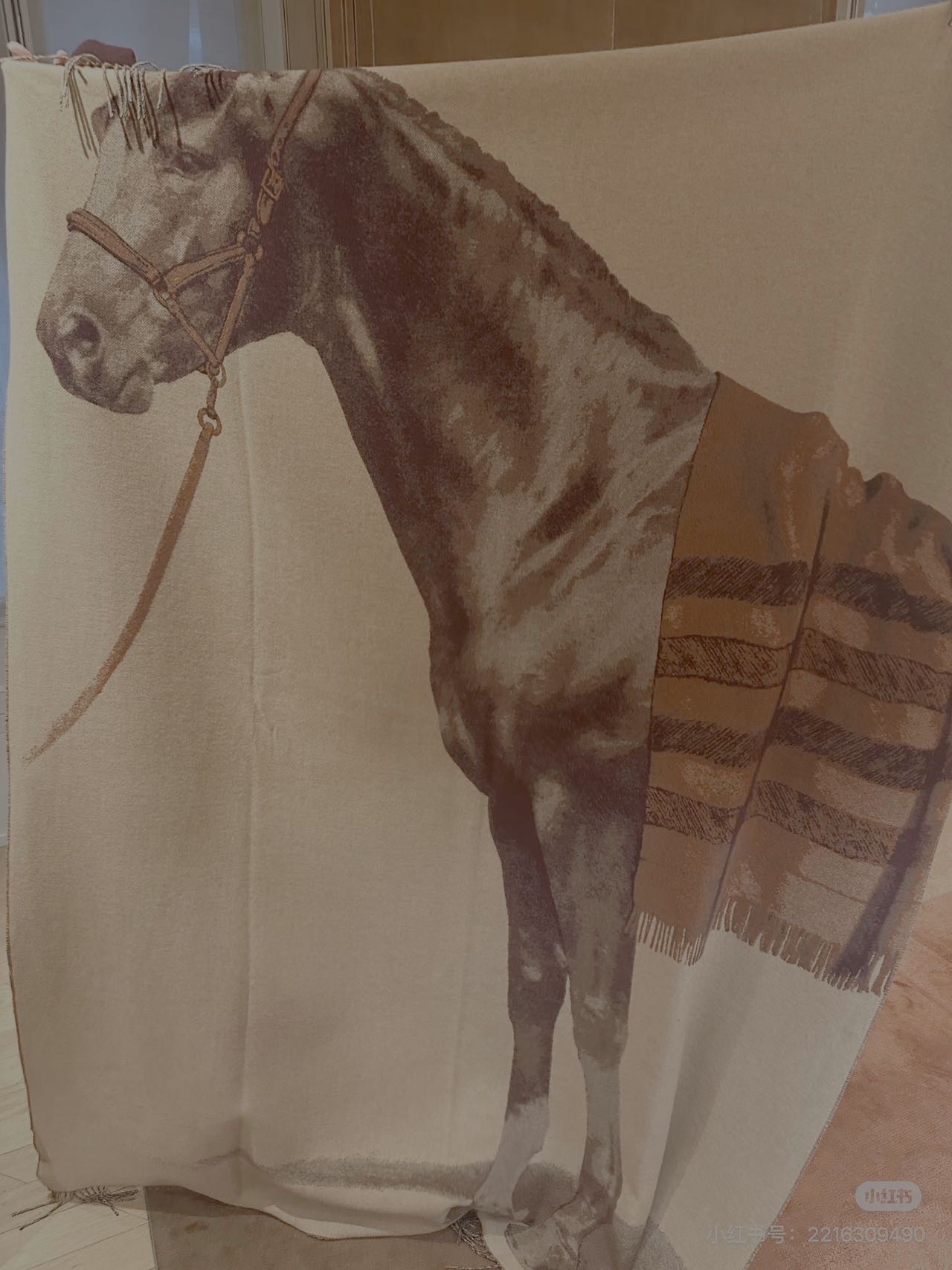 N级 Hermes 羊绒毛毯 150*205cm(不含流苏)