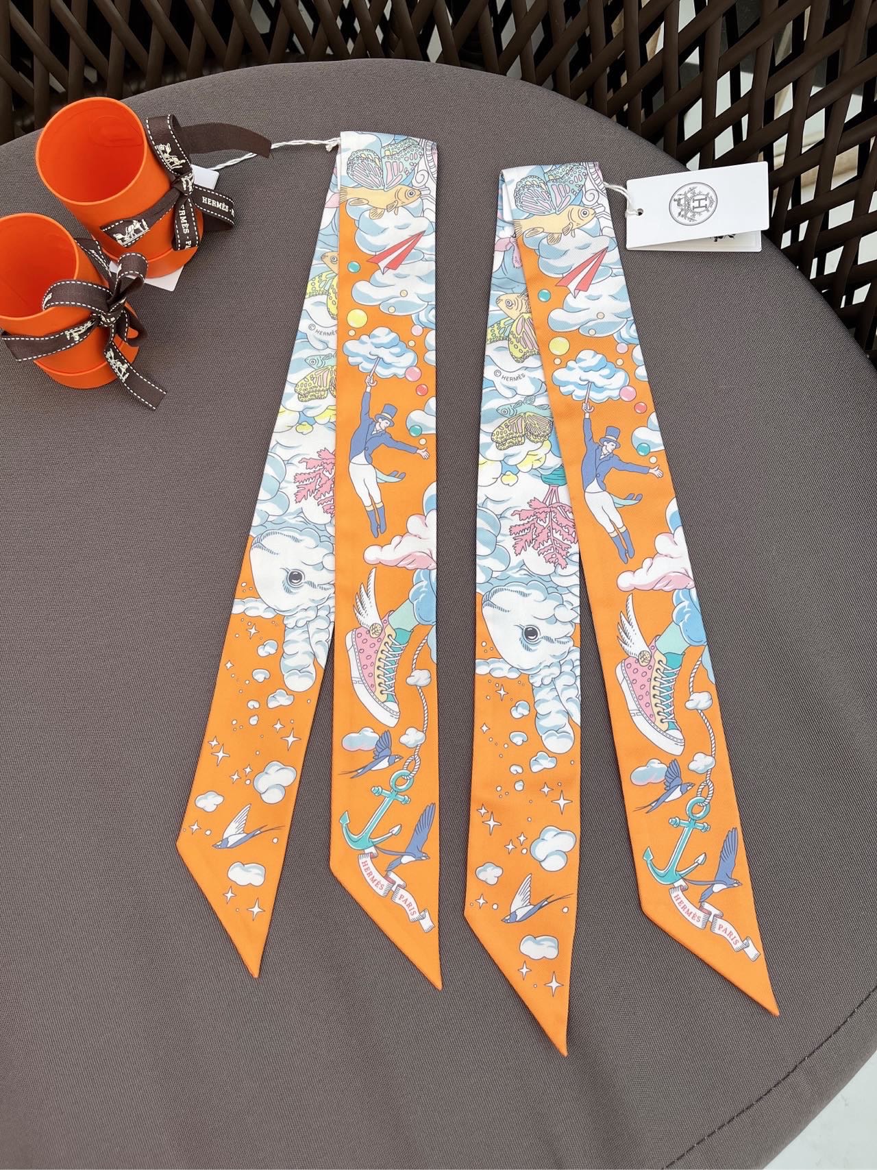 N级 Hermes twilly 新款 丝带 带盒子可配纸袋