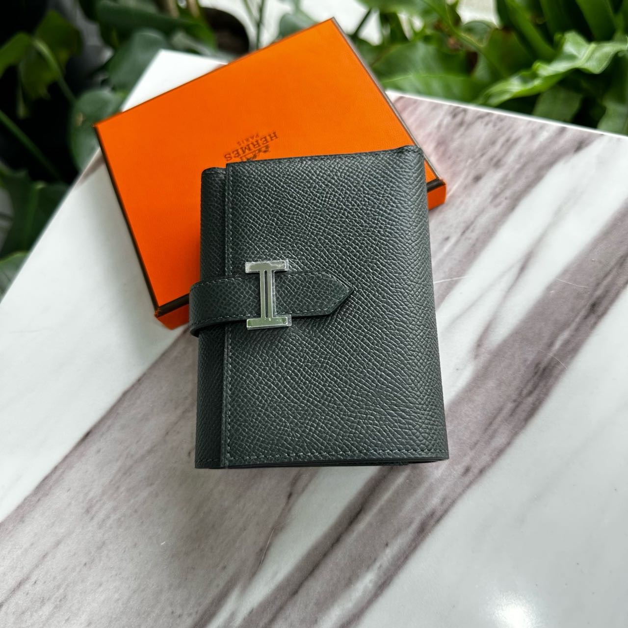 N级 Hermes 爱马仕祖母绿bearn 钱包 Epsom皮 W刻 带盒子 缩略图