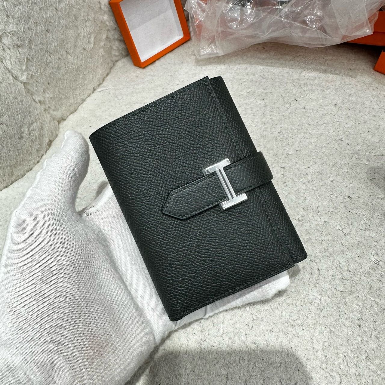 N级 Hermes 爱马仕祖母绿bearn 钱包 Epsom皮 W刻 带盒子 缩略图