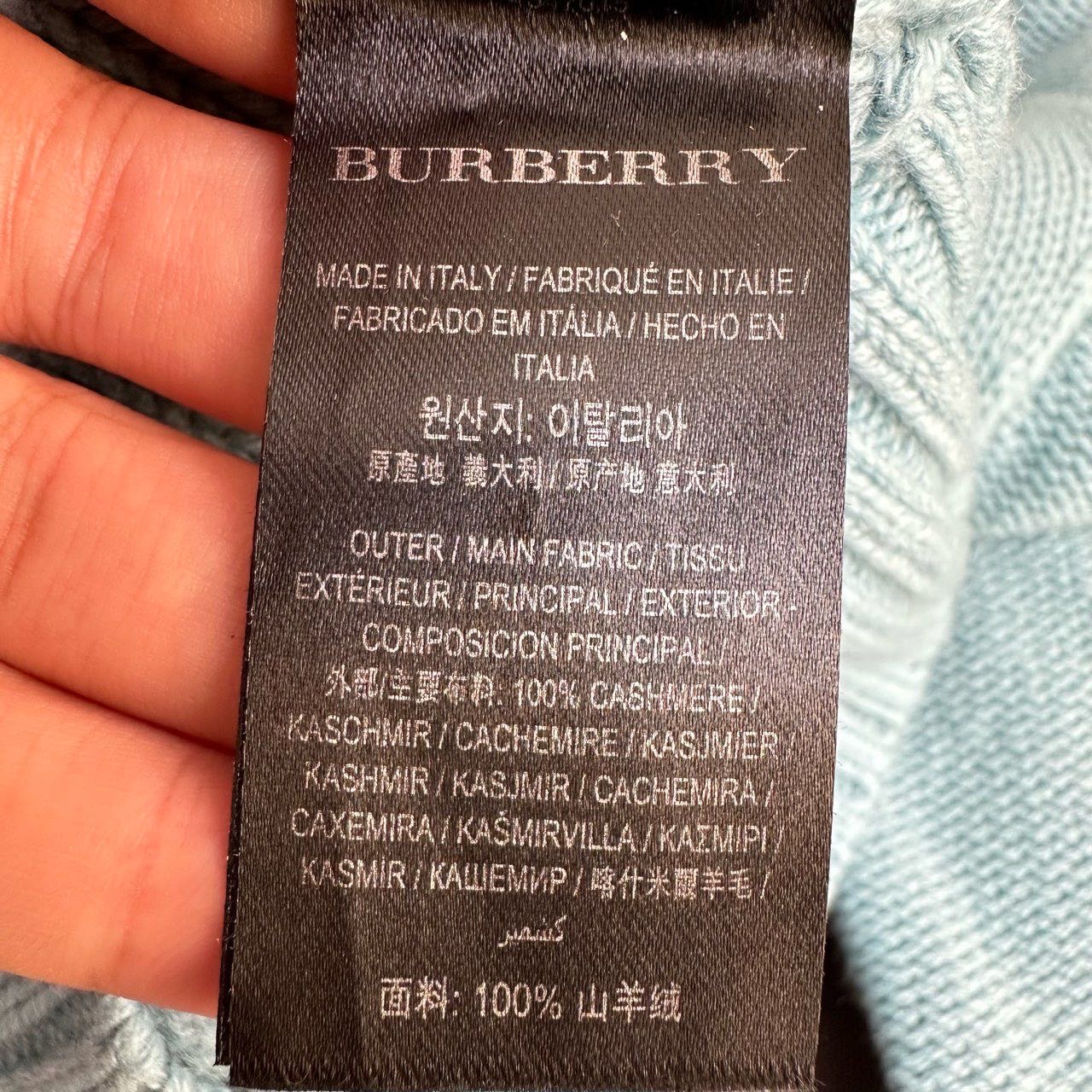 A级 Burberry 100%山羊绒针织套头毛衣 S码 缩略图