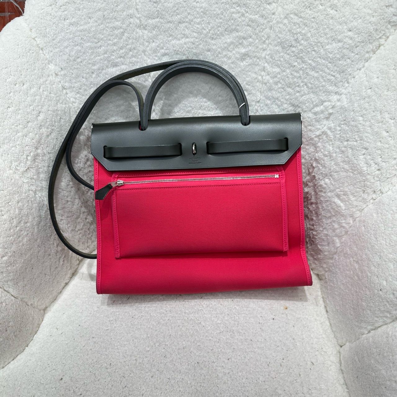 A级 Hermes爱马仕 玫红色herbag31 配件 锁钥匙 缩略图