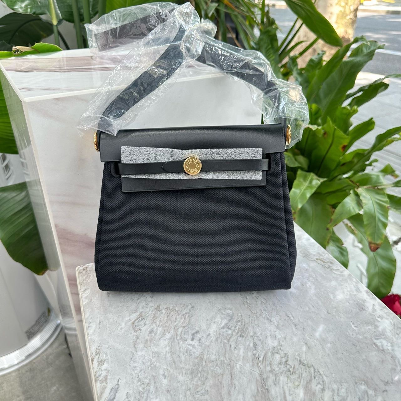 N级 Hermes爱马仕黑金mini herbag K刻 全套