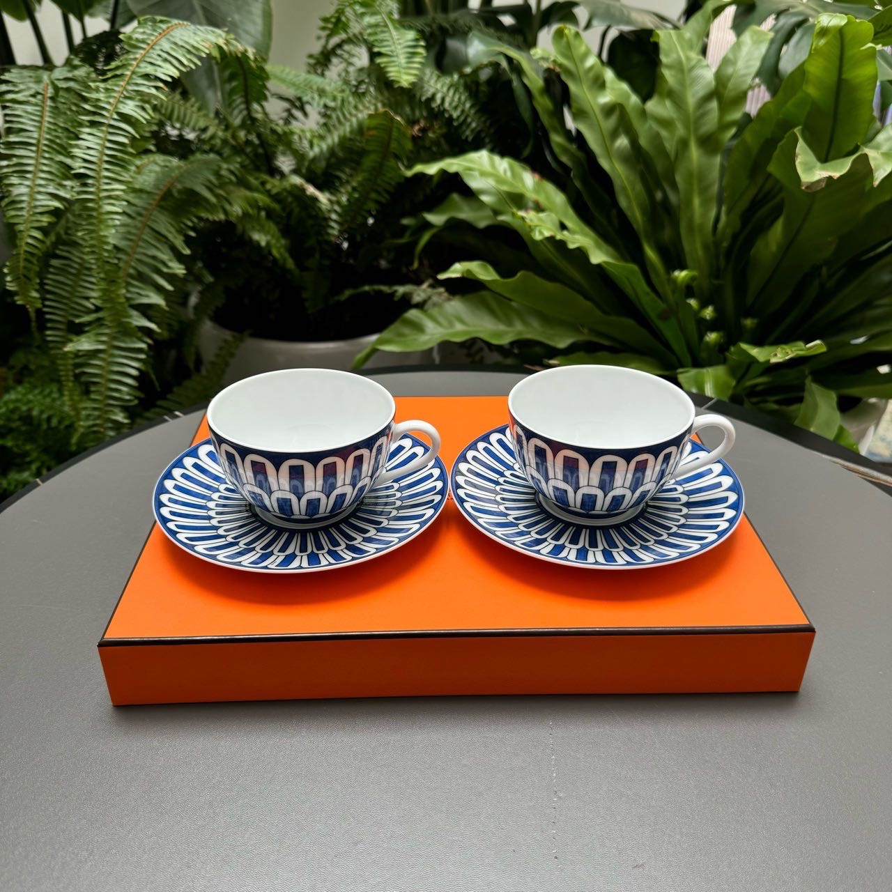N级 Hermes 爱马仕 异域之蓝咖啡杯套装 带盒 缩略图