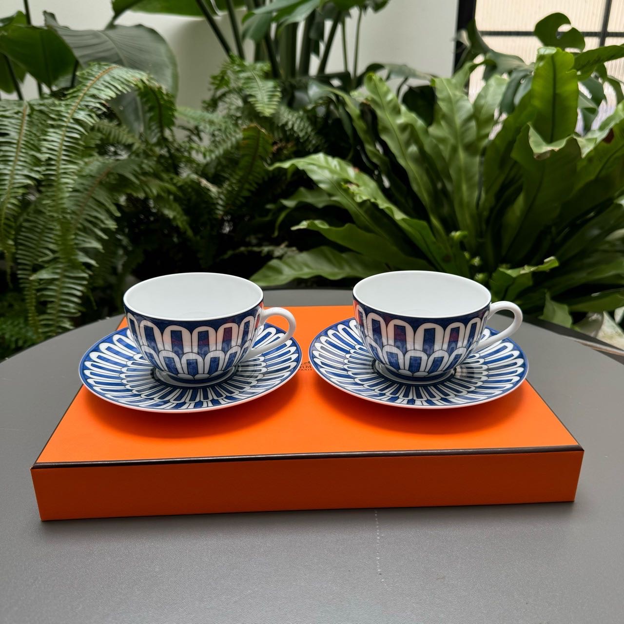 N级 Hermes 爱马仕 异域之蓝咖啡杯套装 带盒 缩略图