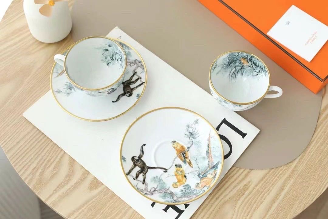 N级 Hermes爱马仕  赤道丛林  陶瓷咖啡杯套装
瓷器 缩略图