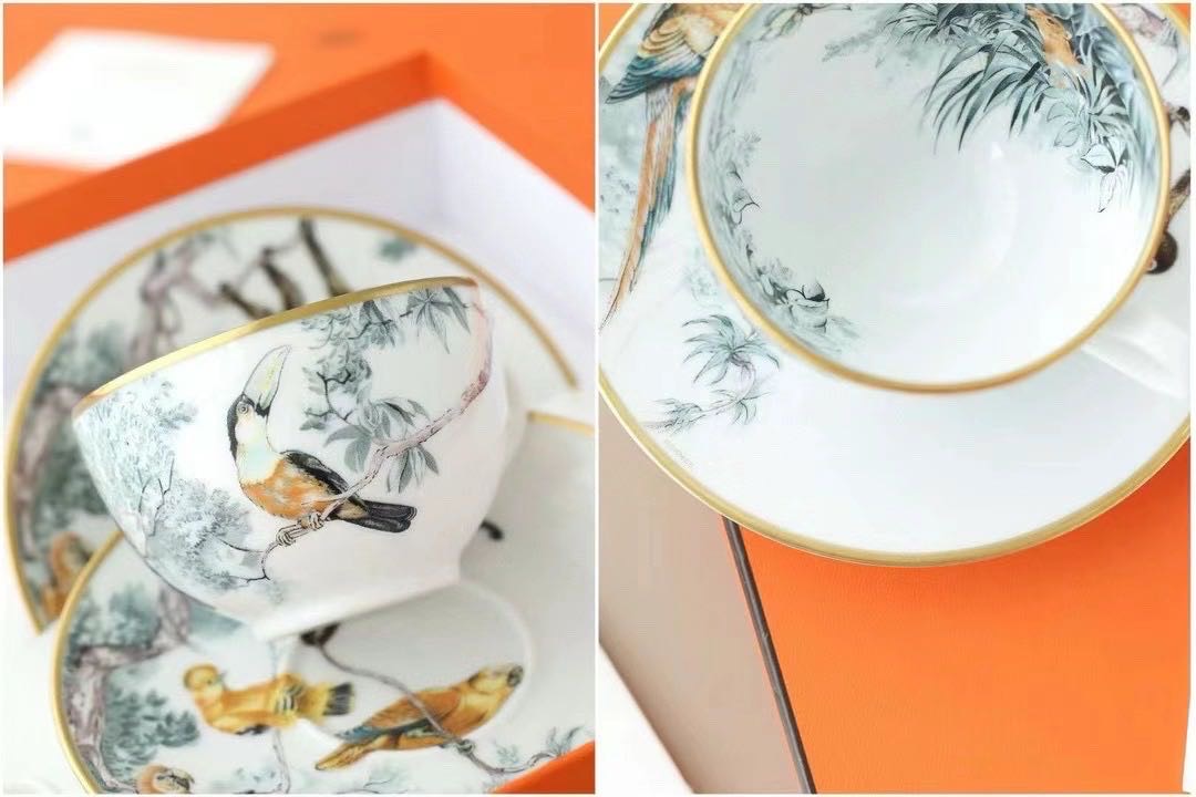 N级 Hermes爱马仕  赤道丛林  陶瓷咖啡杯套装
瓷器 缩略图