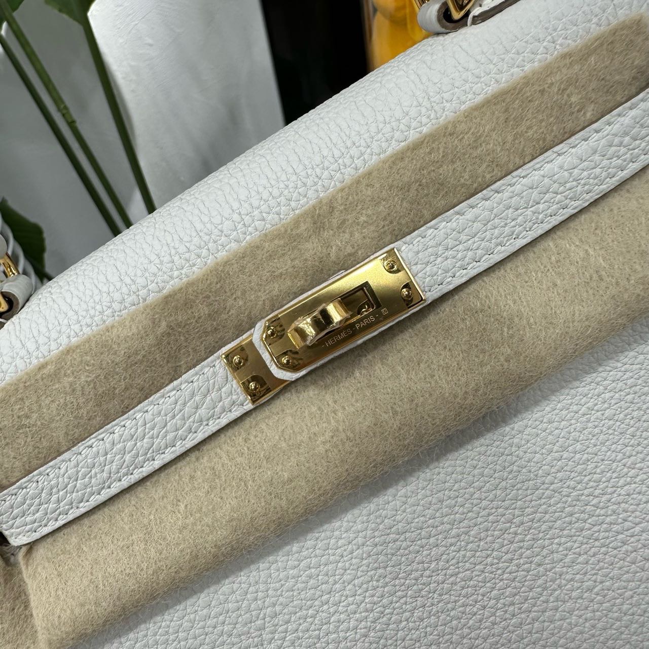 N级 Hermes 奶灰色Kelly25 金扣 togo皮 B刻 全套无票 缩略图