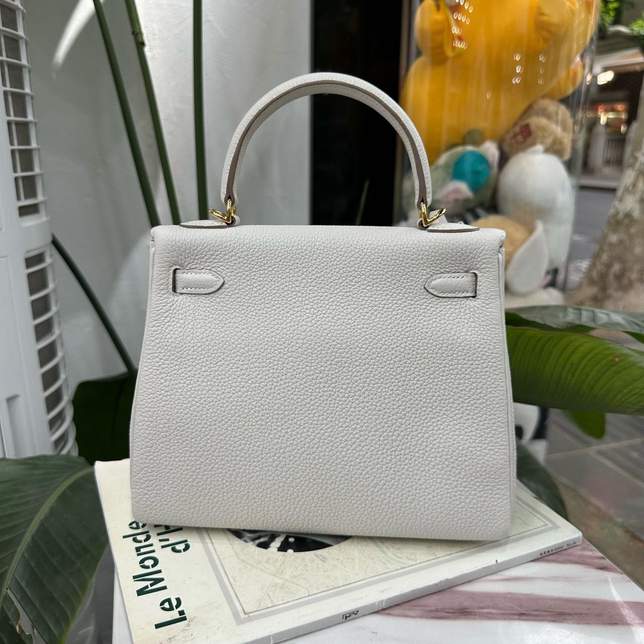 N级 Hermes 奶灰色Kelly25 金扣 togo皮 B刻 全套无票 缩略图