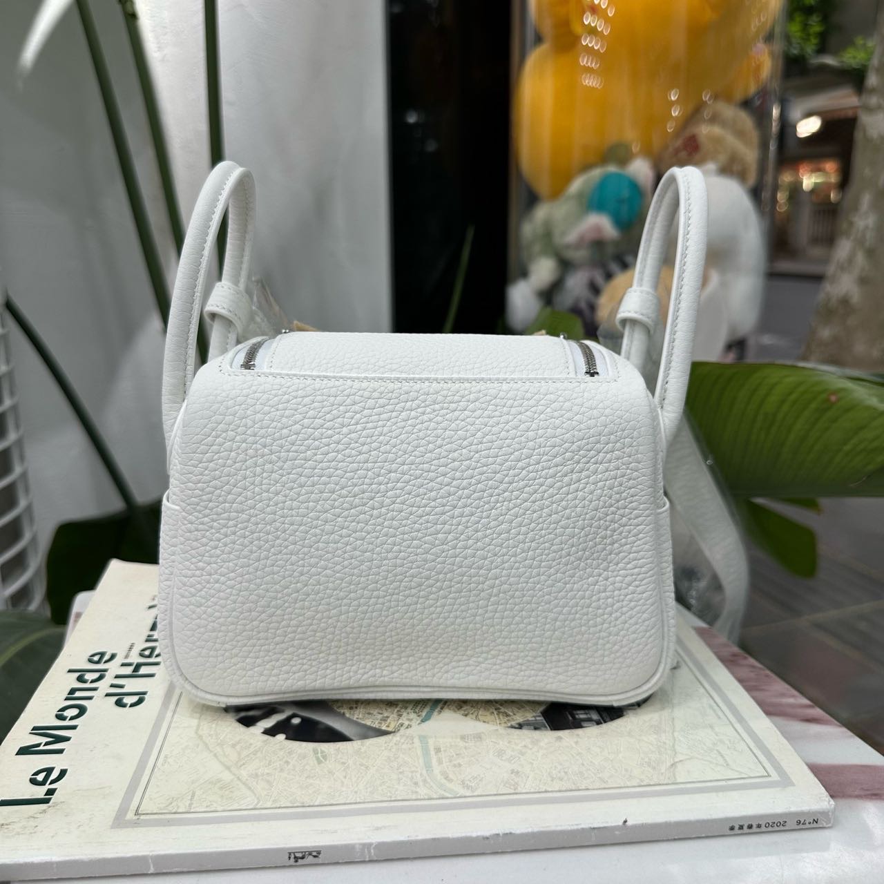 N级 Hermes 新白色mini Lindy 银扣 TC皮 W刻 全套无票 缩略图