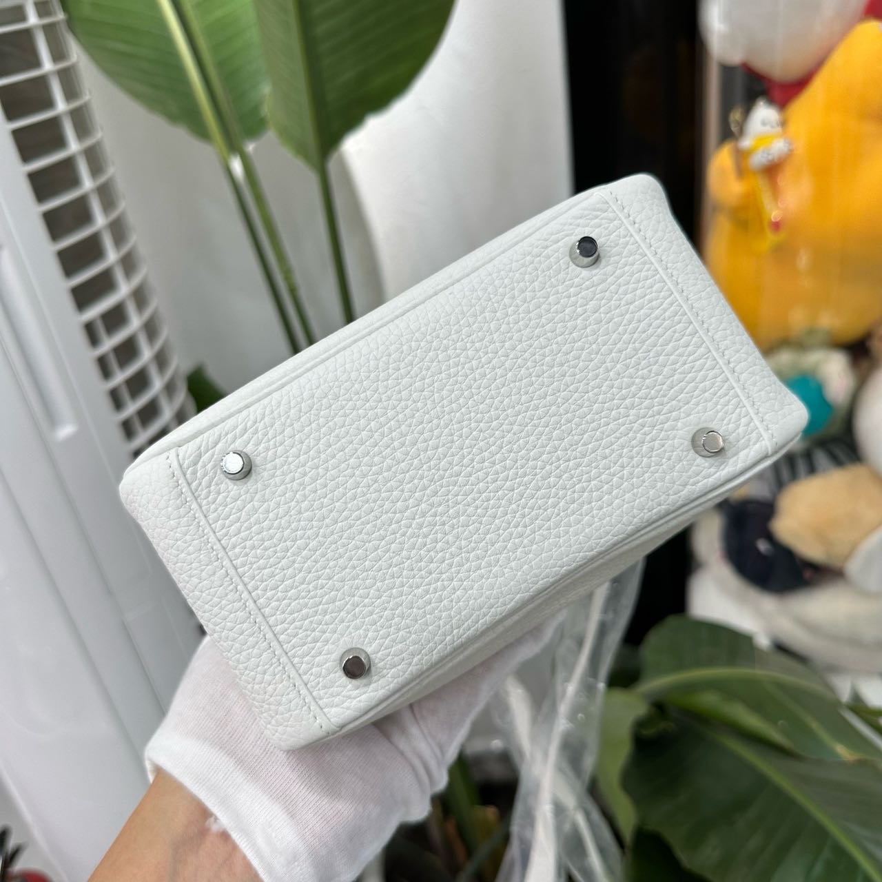 N级 Hermes 新白色mini Lindy 银扣 TC皮 W刻 全套无票 缩略图