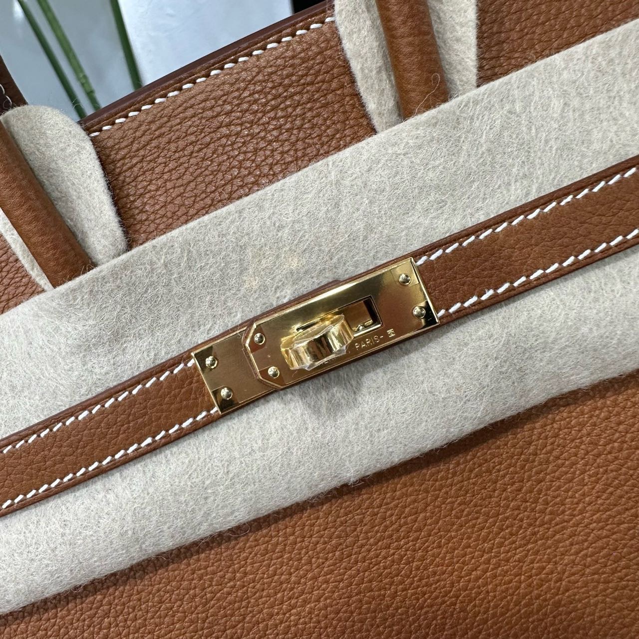 N级 Hermes 34原色福宝马鞍皮birkin25/BK25 金扣 K刻全套无票 缩略图