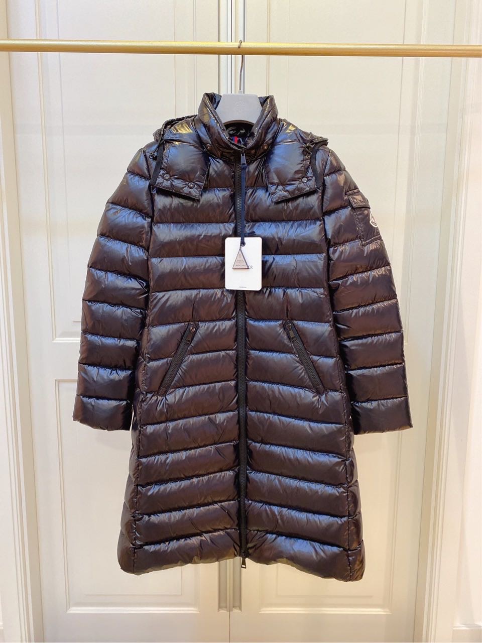 N级 moncler moka  黑色羽绒服 0码 杨幂同款