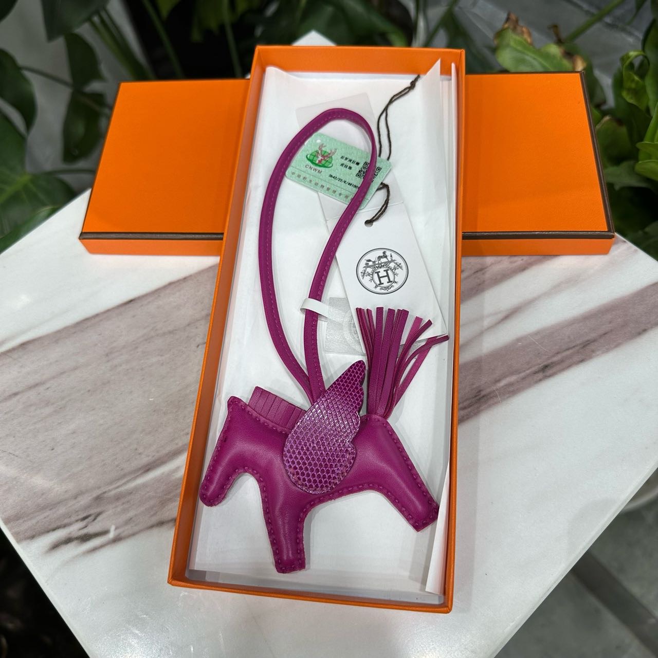 N级 Hermes 玫瑰紫蜥蜴touch小飞马 带盒子证书 缩略图