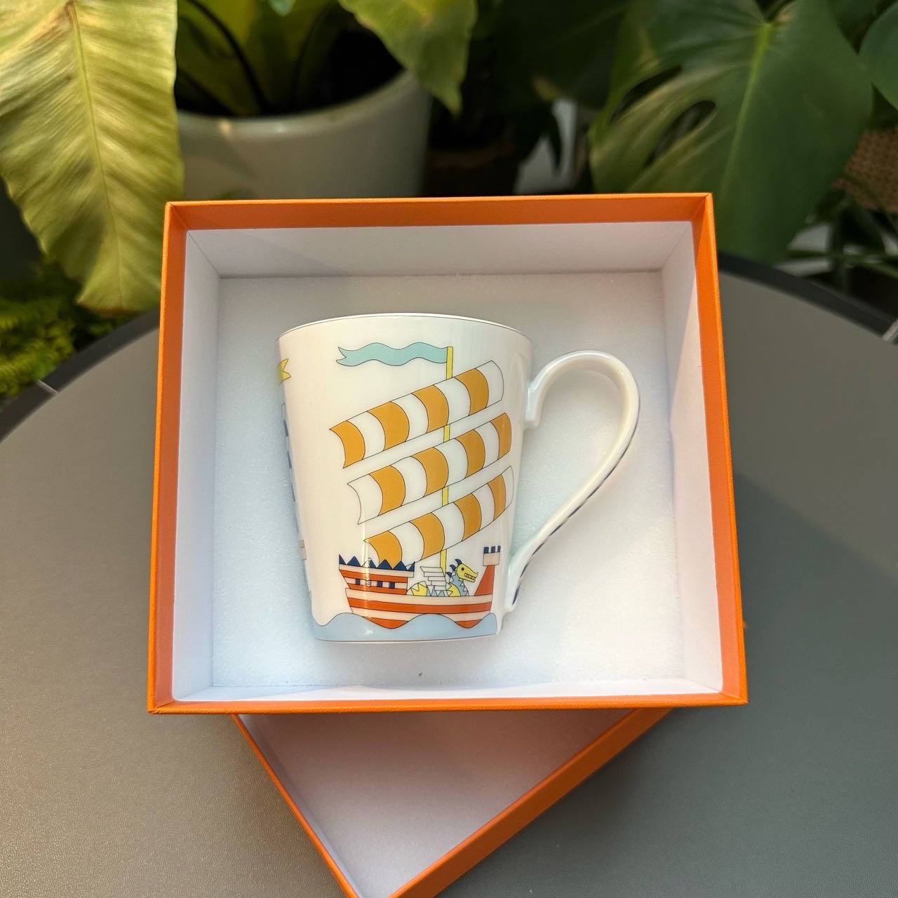 N级 Hermes  陶瓷马克杯 带盒子