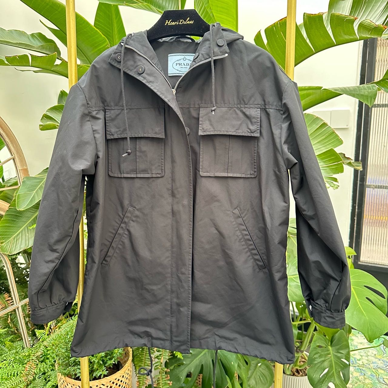 A级 Prada  黑色开衫外套 36码 衣长72 胸围55x2 肩宽50