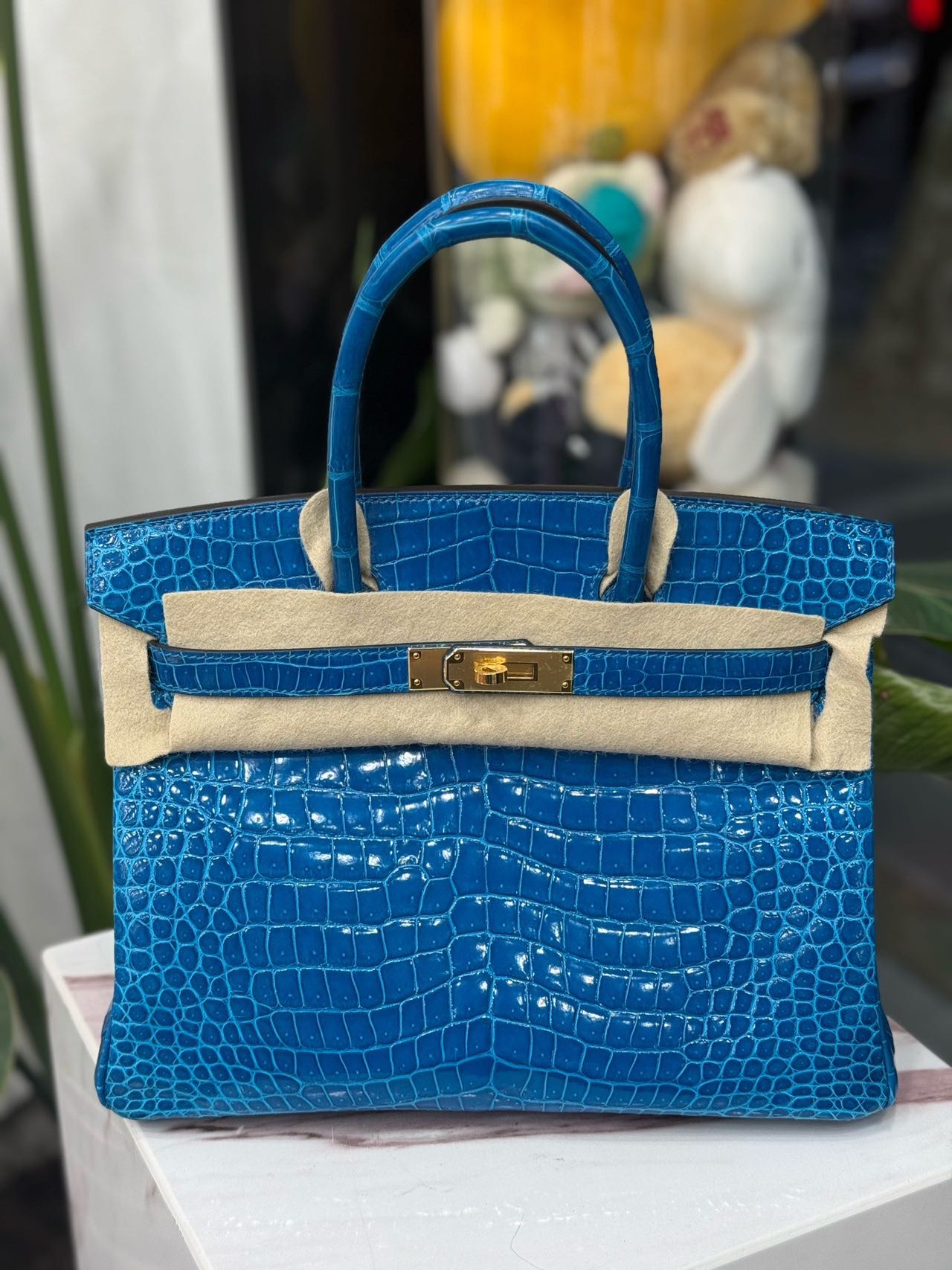 爱马仕Hermes Birkin/BK30 伊兹密尔蓝银扣 Y刻 缩略图