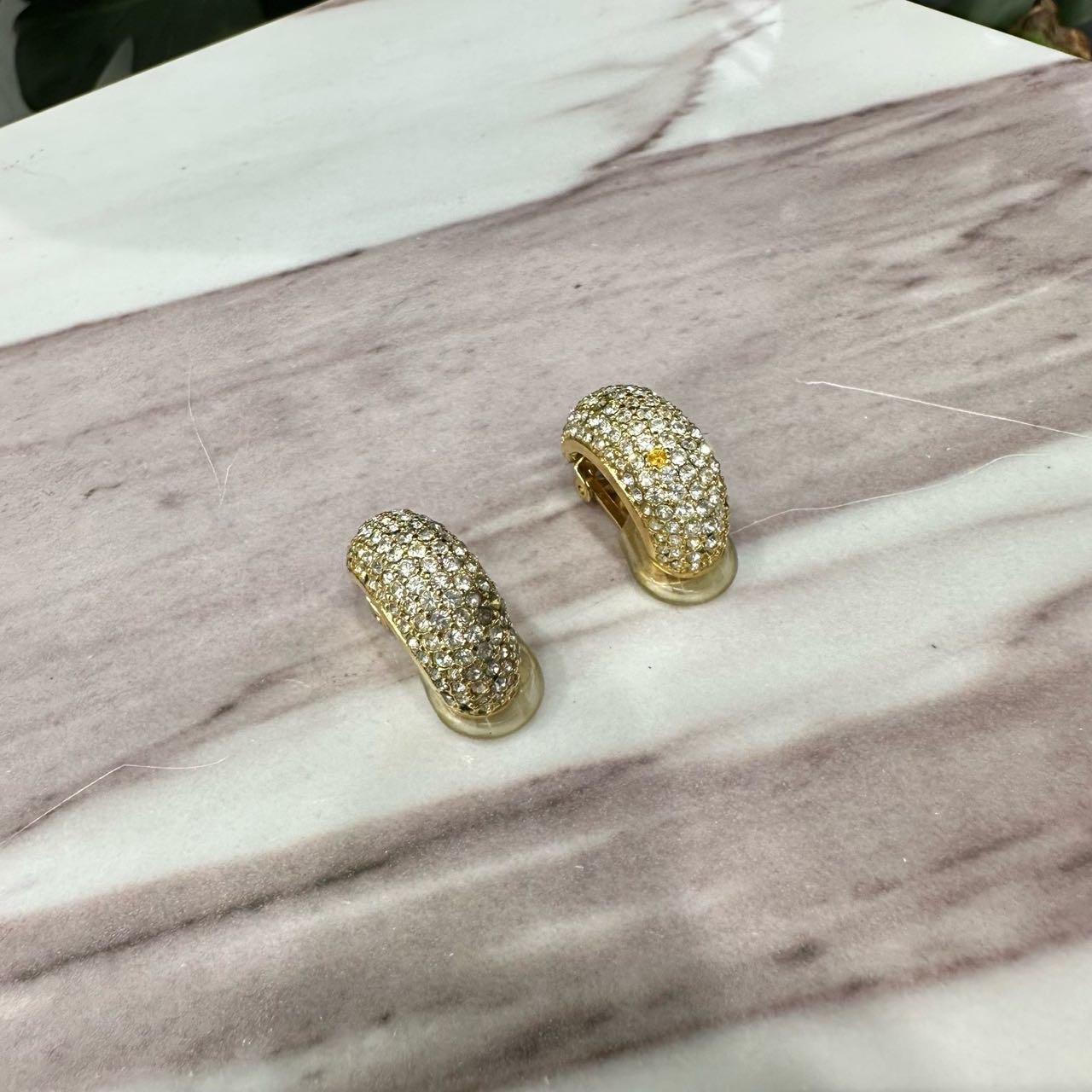 A级 Dior 合金水钻耳夹 缩略图