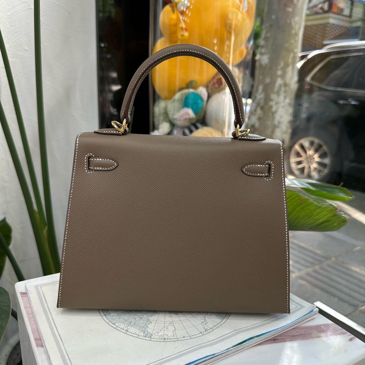 N级 Hermes 大象灰Kelly25 金扣 Epsom皮 G刻 全套 缩略图