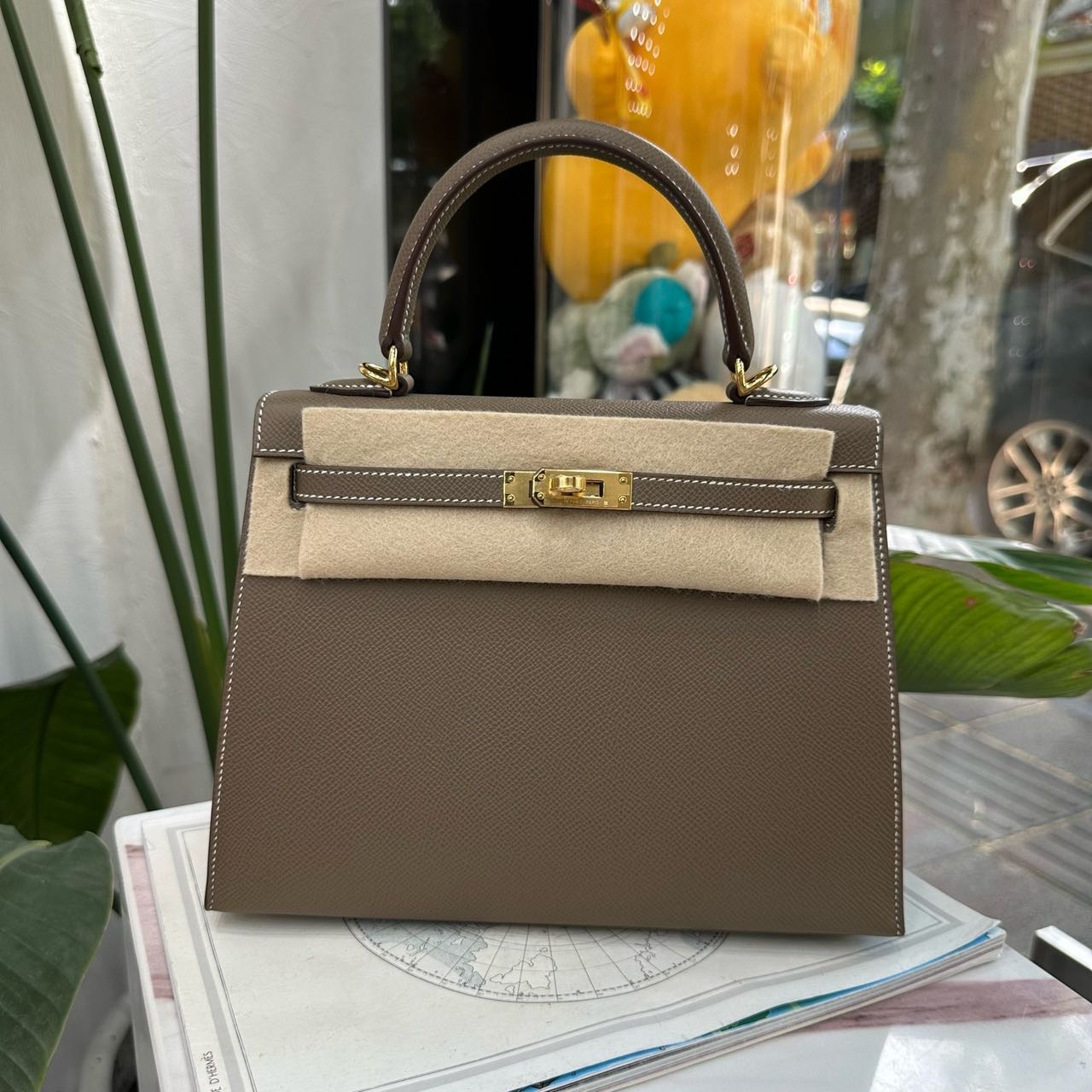 N级 Hermes 大象灰Kelly25 金扣 Epsom皮 G刻 全套