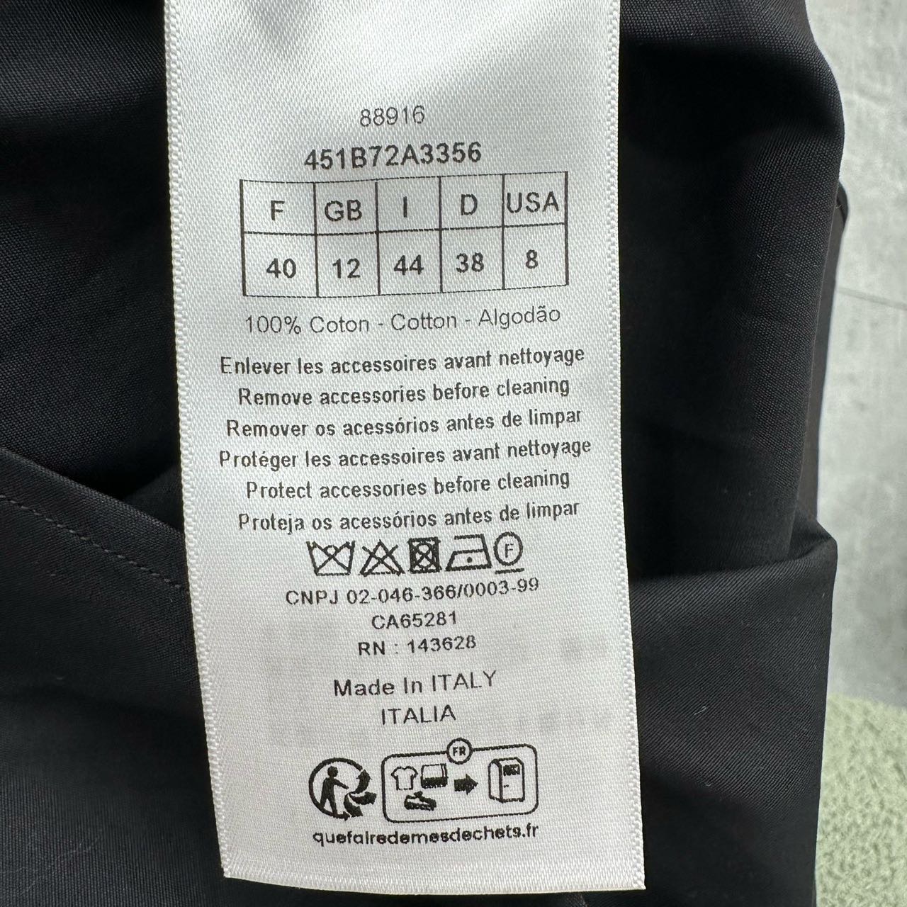 A级 Dior 黑色衬衫外套 缩略图