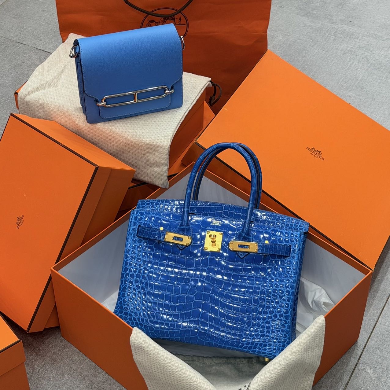 爱马仕Hermes Birkin/BK30 伊兹密尔蓝银扣 Y刻 缩略图