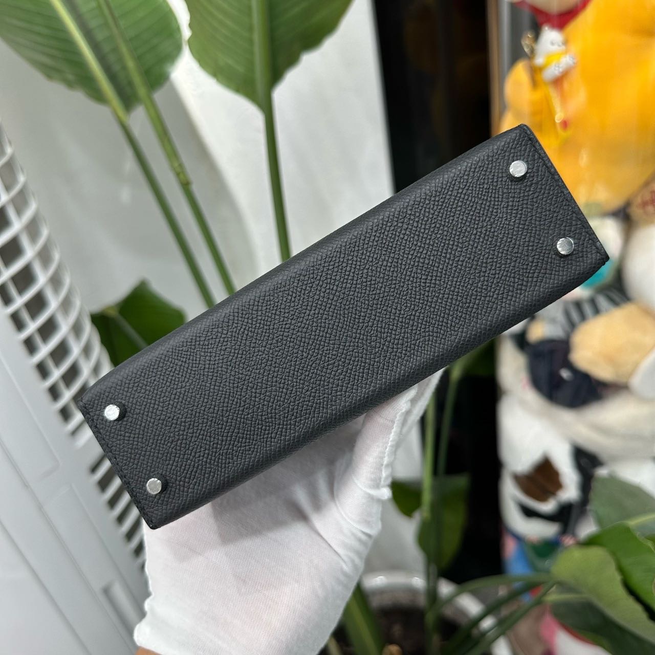 Hermes 黑银mini Kelly二代 Epsom皮 K刻 全套26年新鲜票 缩略图
