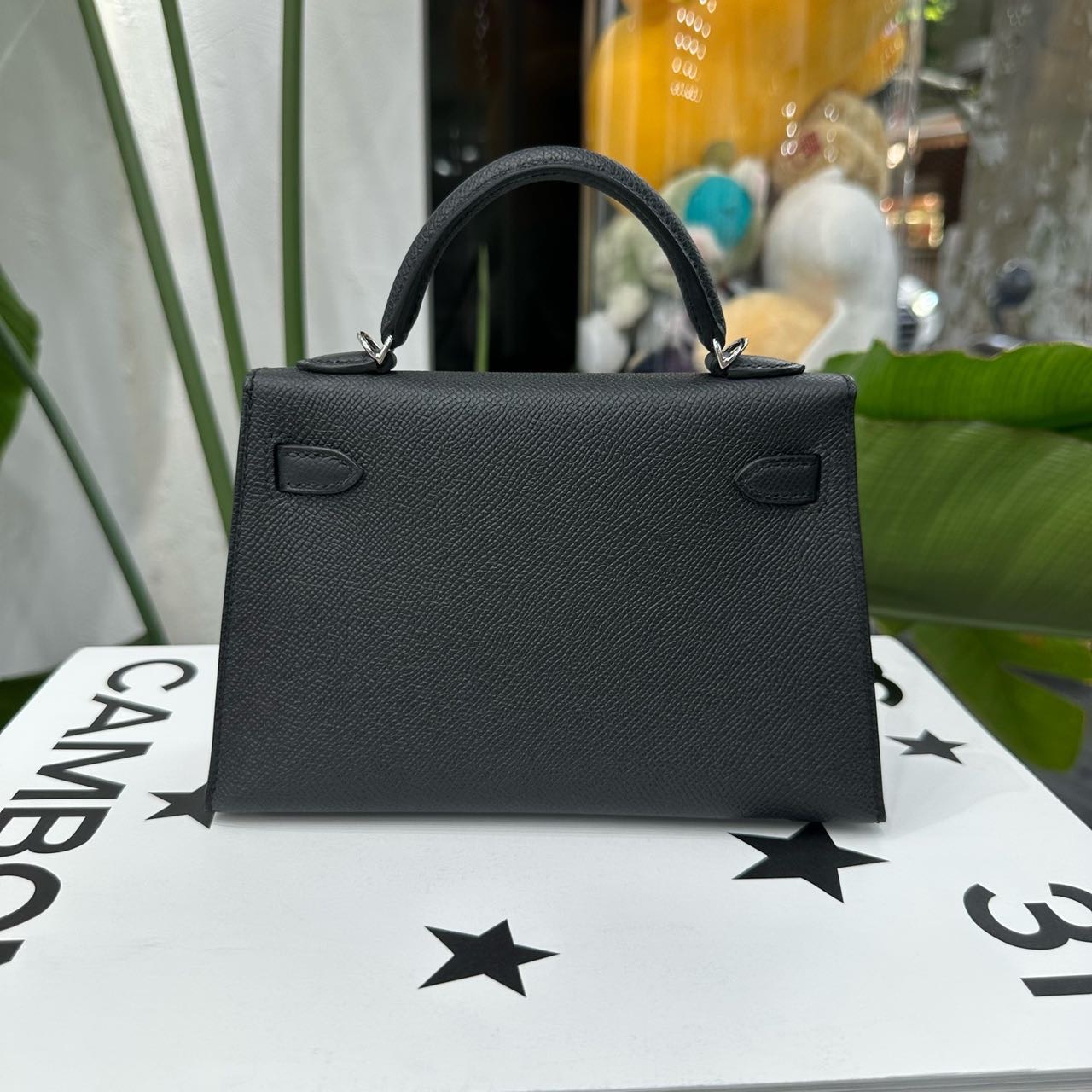 Hermes 黑银mini Kelly二代 Epsom皮 K刻 全套26年新鲜票 缩略图