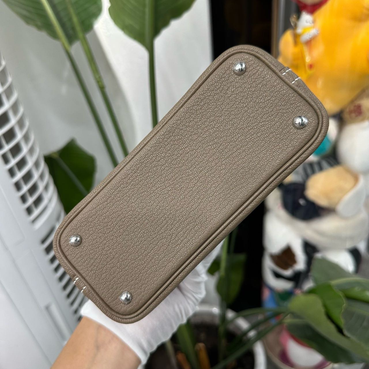 Hermes 大象灰mini bolide银扣 山羊皮 G刻 全套年新鲜票 缩略图