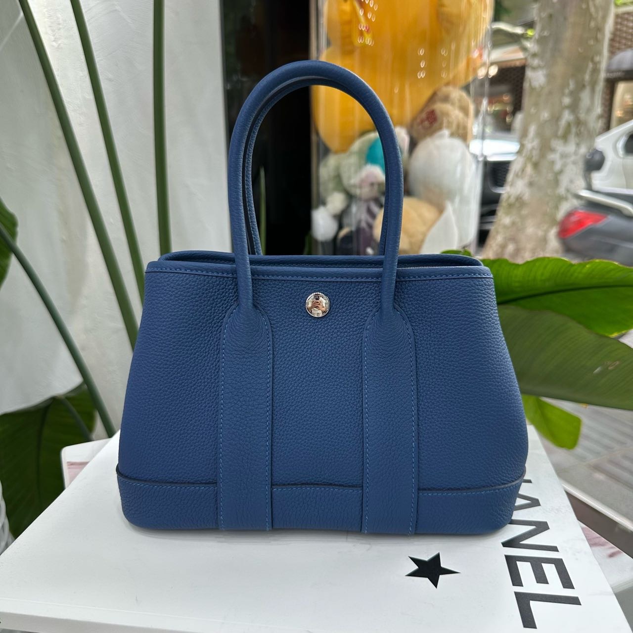 Hermes 扎染蓝mini garden party/花园 G刻 全套
