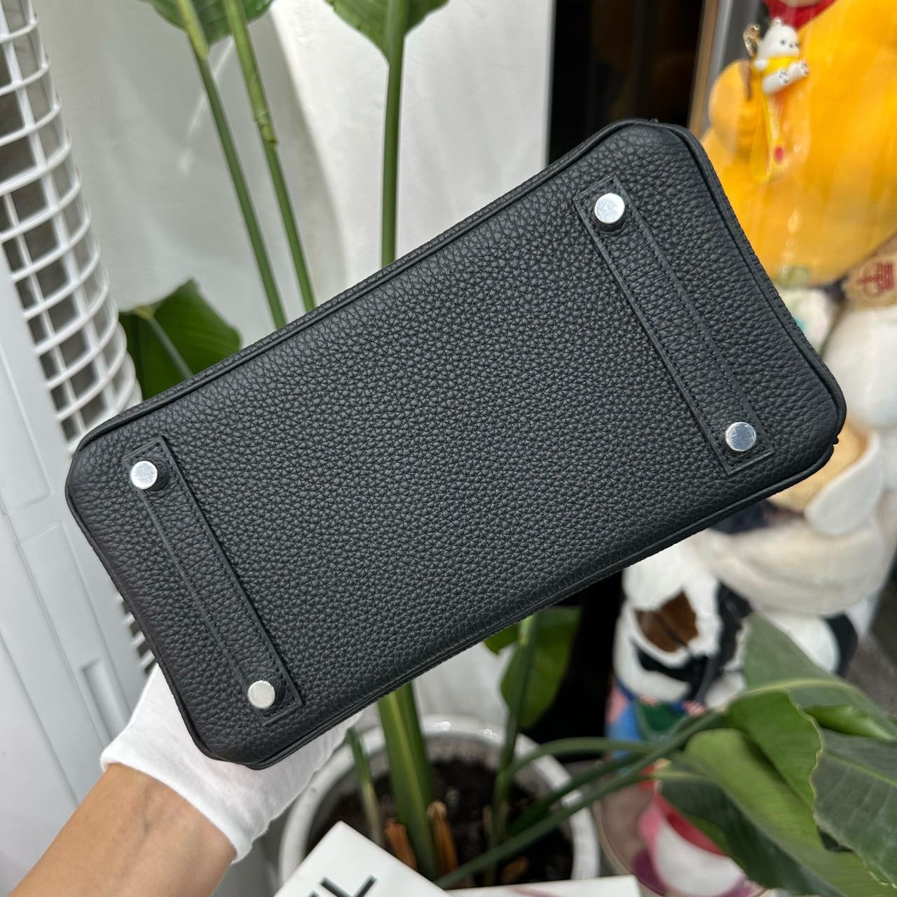 Hermes 黑银birkin25/BK25 togo皮 G刻全套6月新鲜票 缩略图