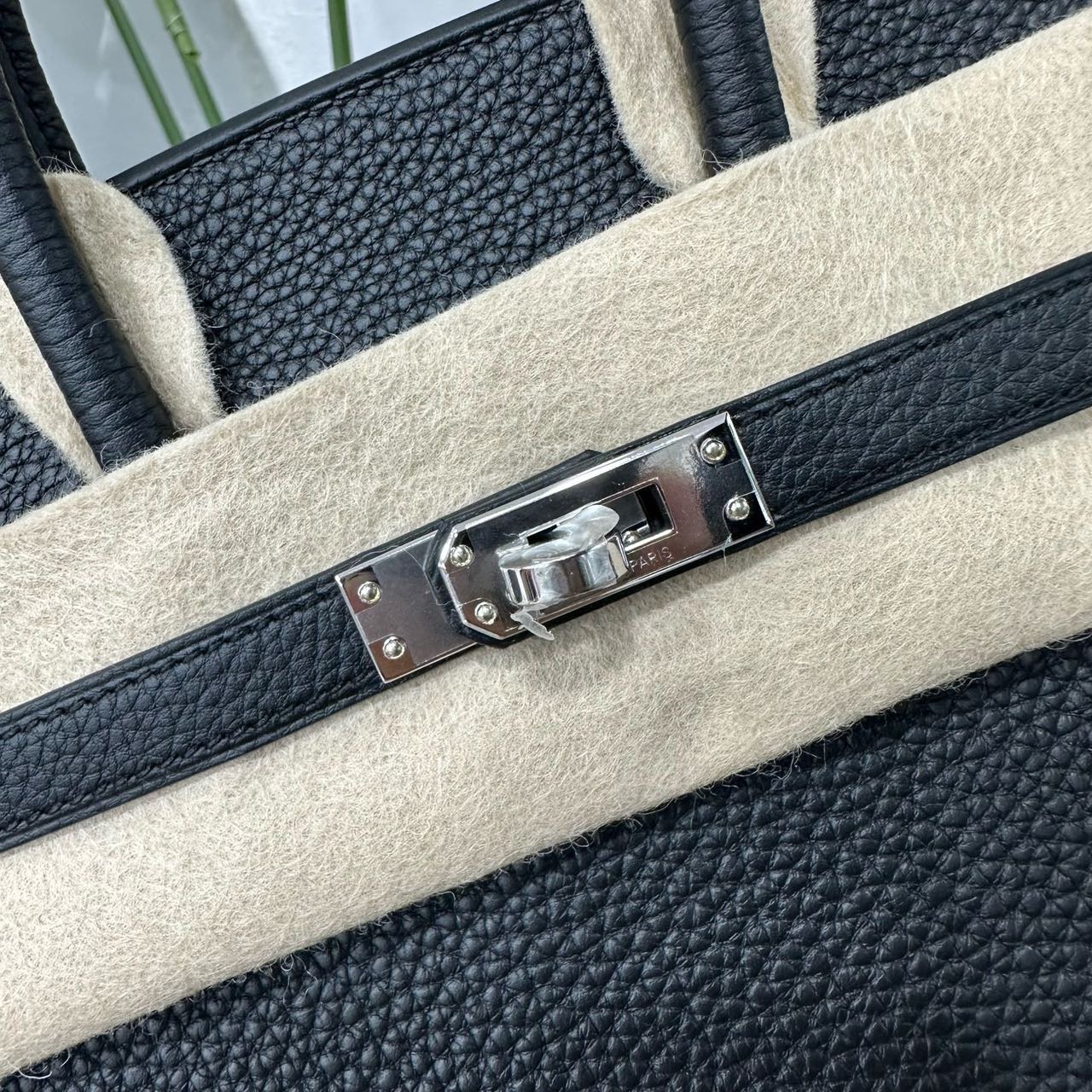 Hermes 黑银birkin25/BK25 togo皮 G刻全套6月新鲜票 缩略图