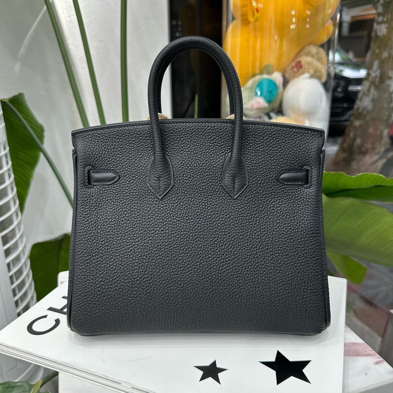 Hermes 黑银birkin25/BK25 togo皮 G刻全套6月新鲜票 缩略图